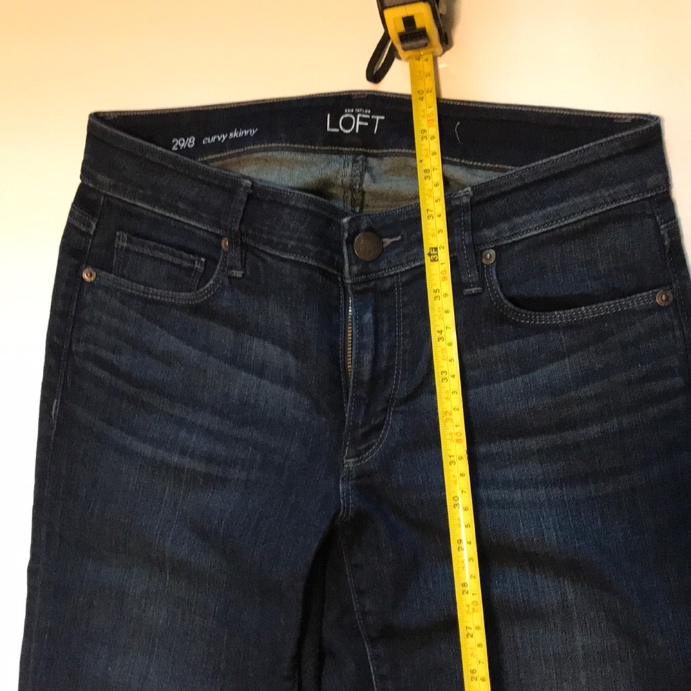 Loft curvy skinny jeans 8